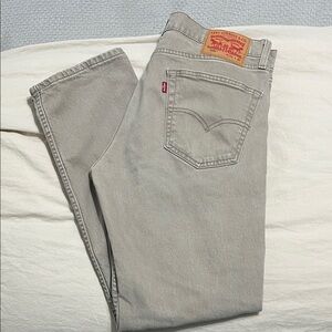 Levi's Men's Light Gray Straight Jeans